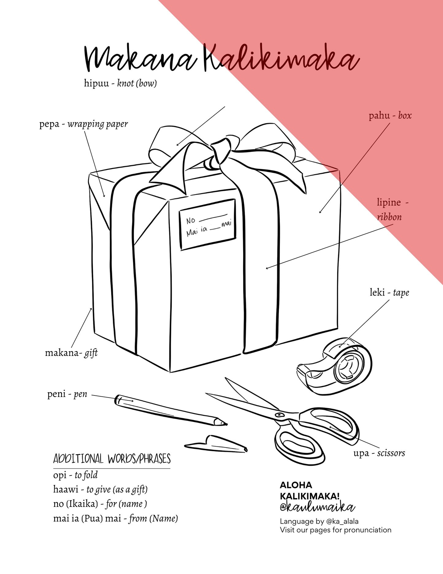 Kalikimaka Coloring Pages