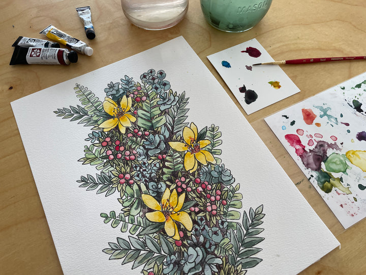 Lei Kookoolau Watercolor Painting Kit