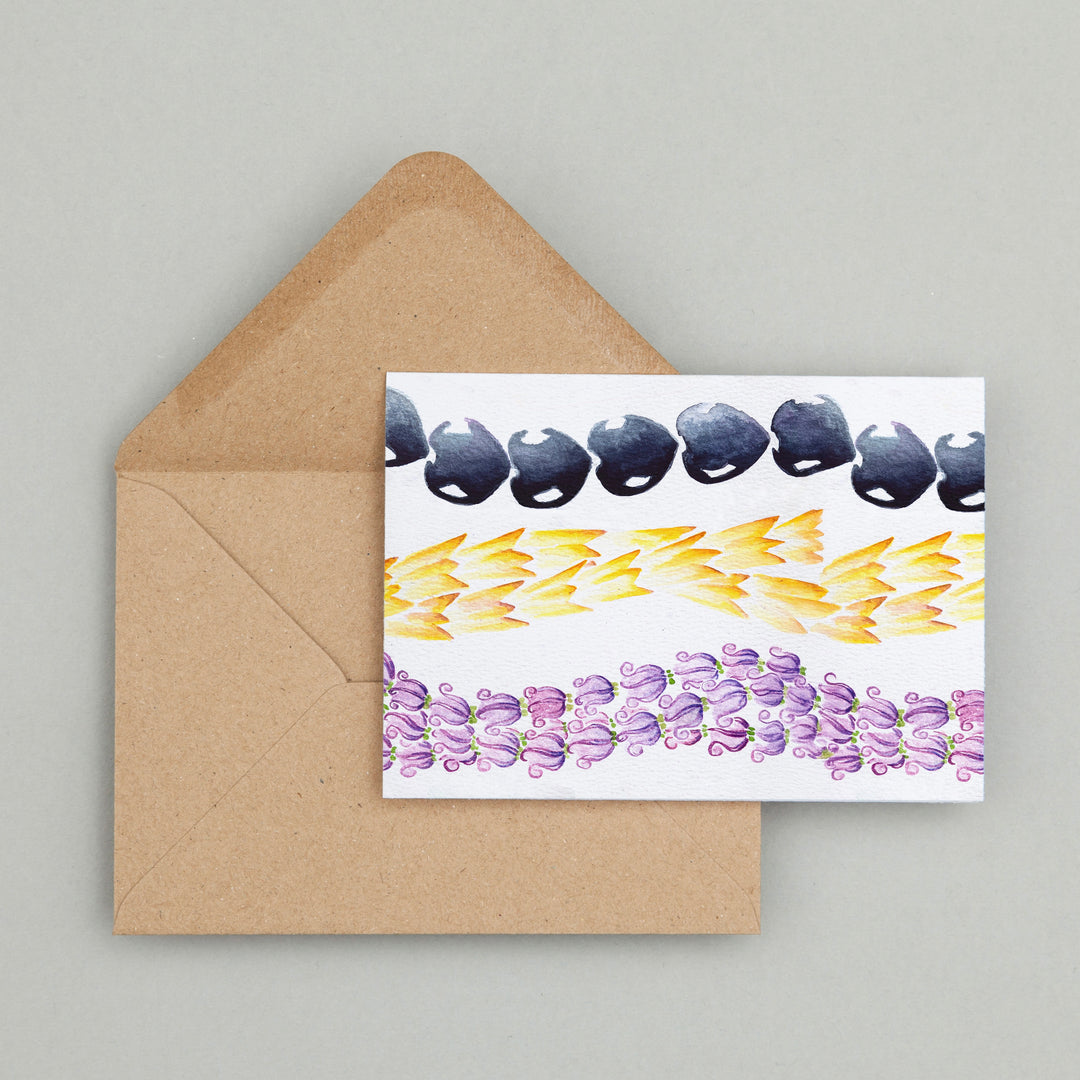 Kukui, Hala, & Pua Kalaunu Lei Greeting Card
