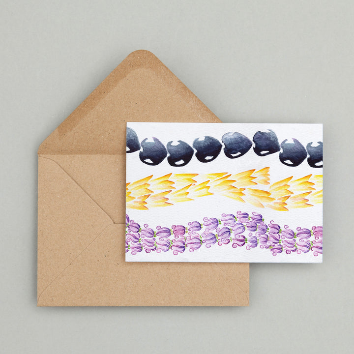 Kukui, Hala, & Pua Kalaunu Lei Greeting Card