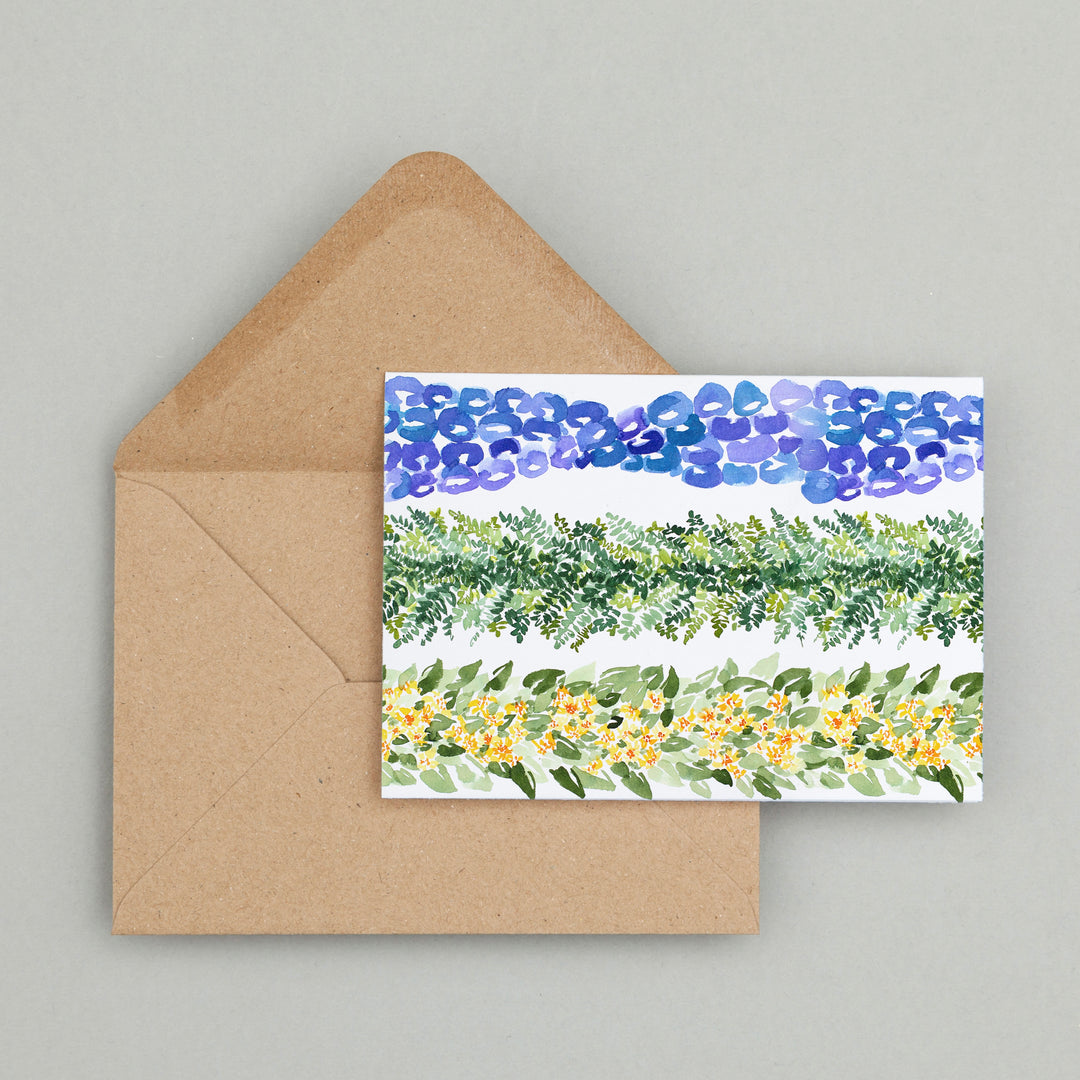 Ukiuki, Palapalai, & Nehe Lei Greeting Card