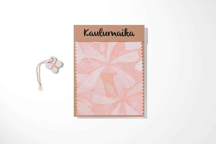 Pua Aloalo Peach Fabric