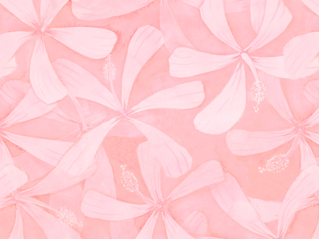 Pua Aloalo Peach Fabric
