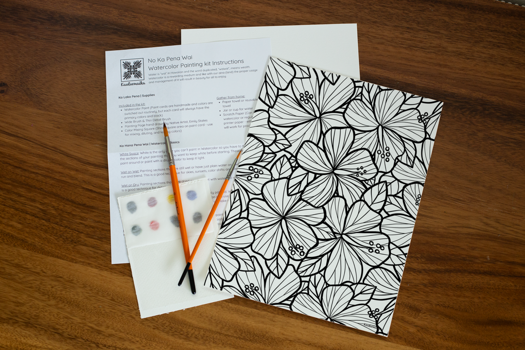 Pua Aloalo Watercolor Painting Kit