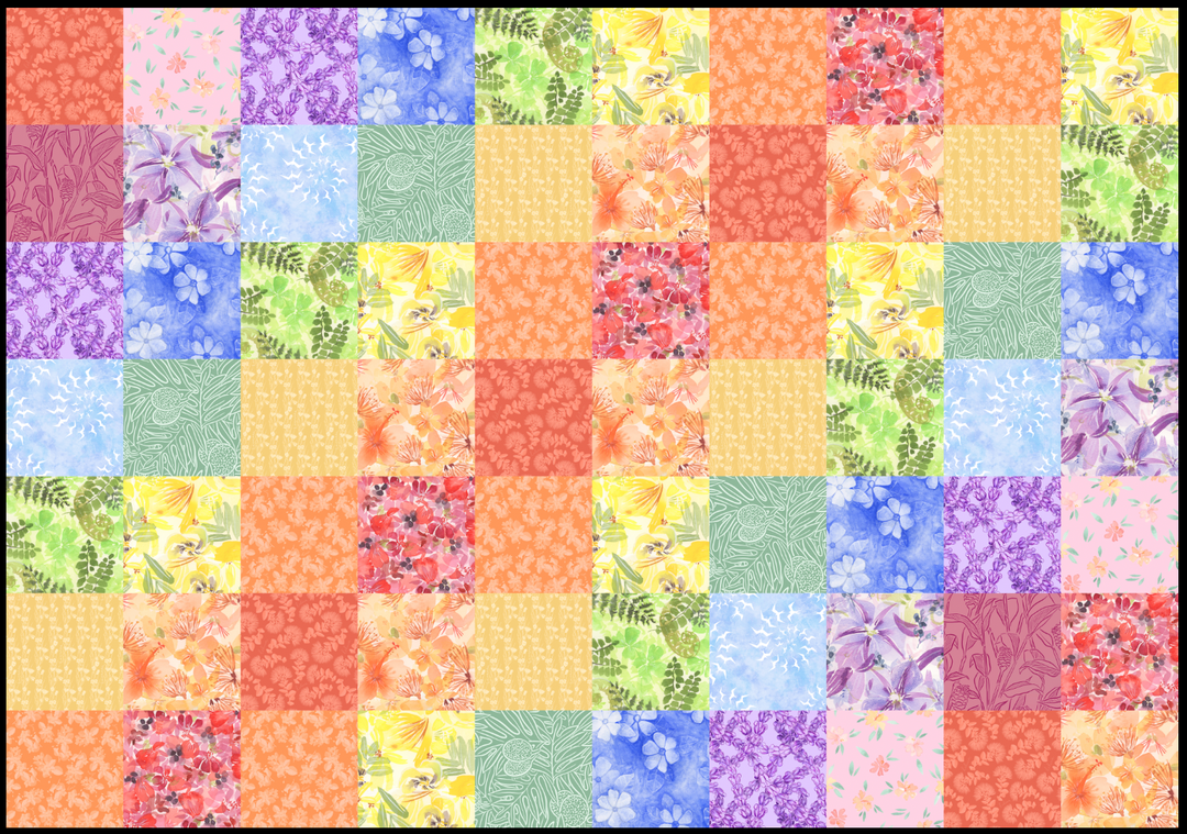 Anuenue Quilt Topper Fabric
