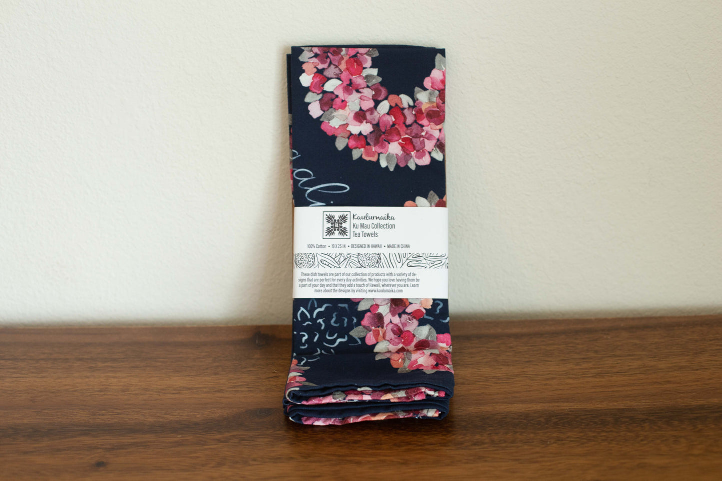 Lei Aalii Tea Towels
