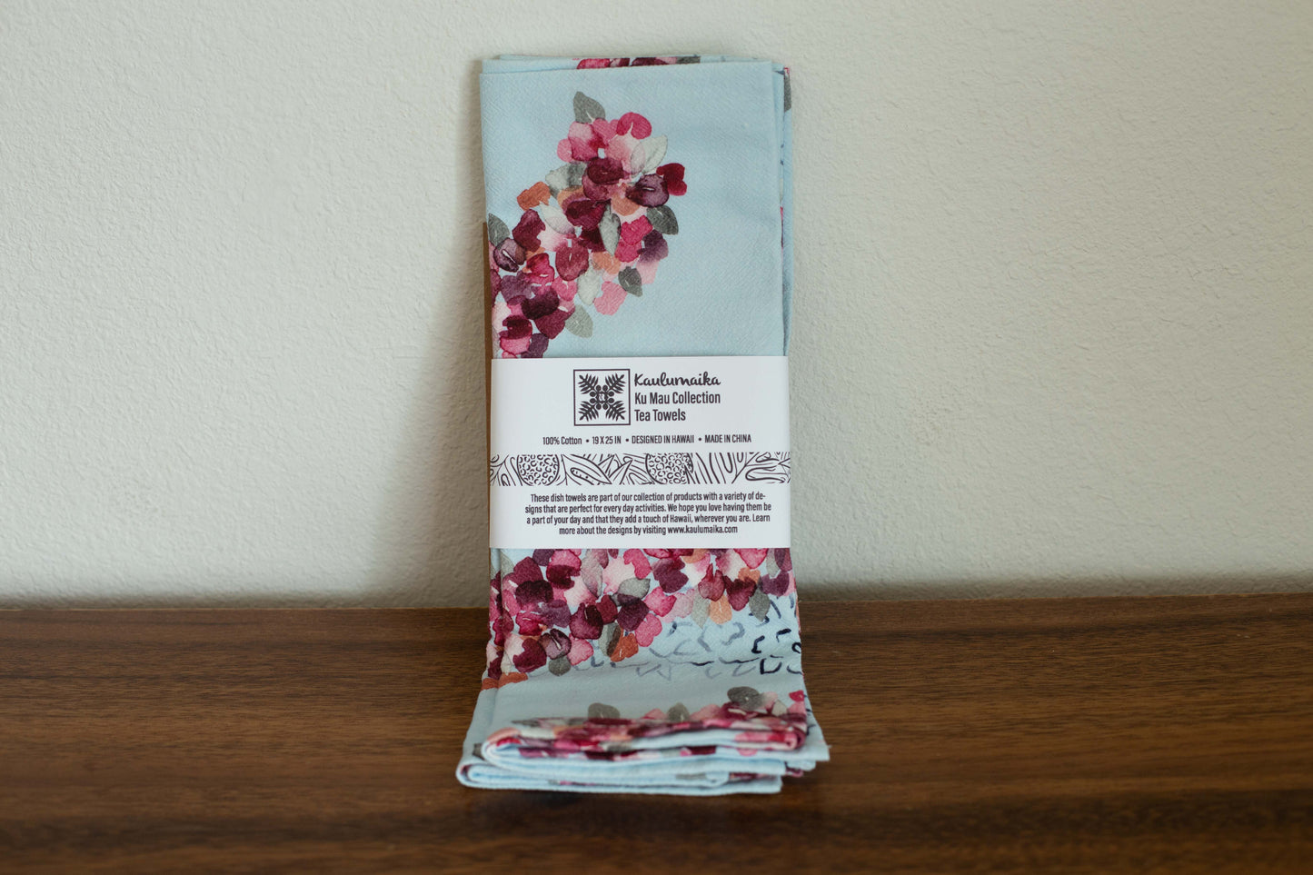 Lei Aalii Tea Towels