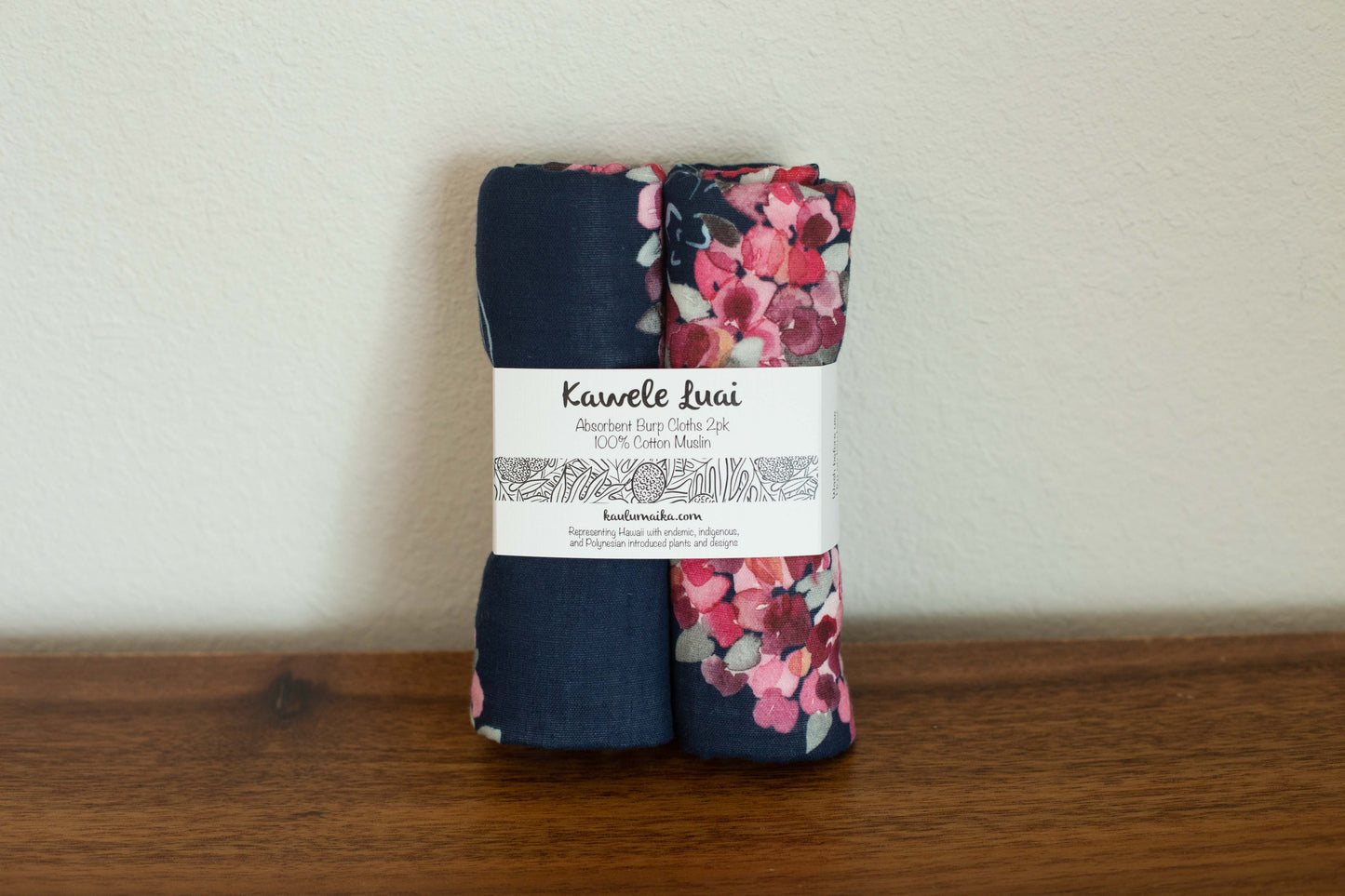 Lei Aalii Burp Cloths