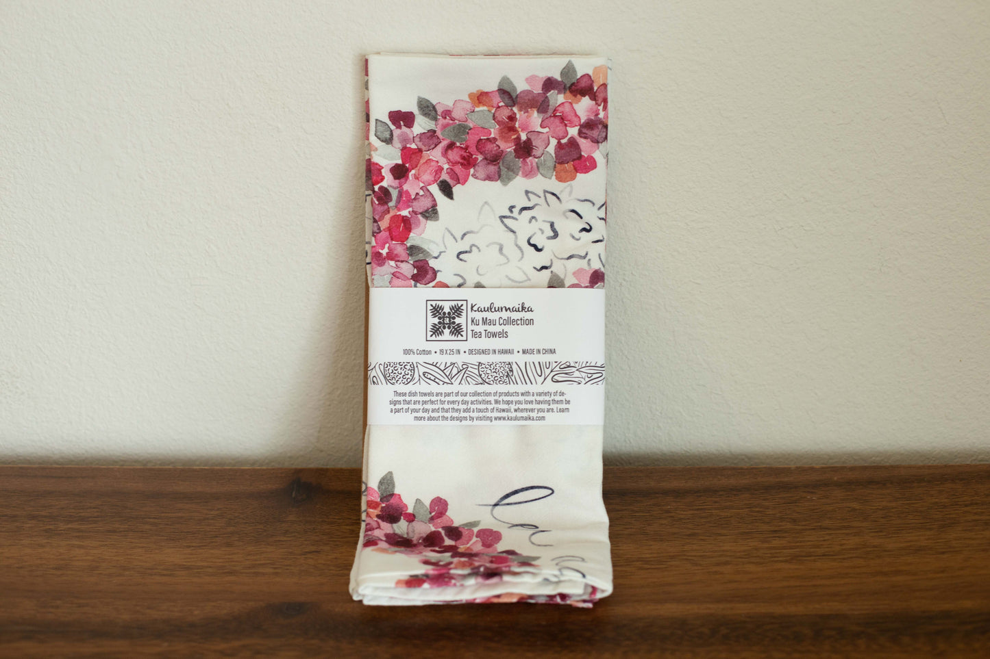 Lei Aalii Tea Towels