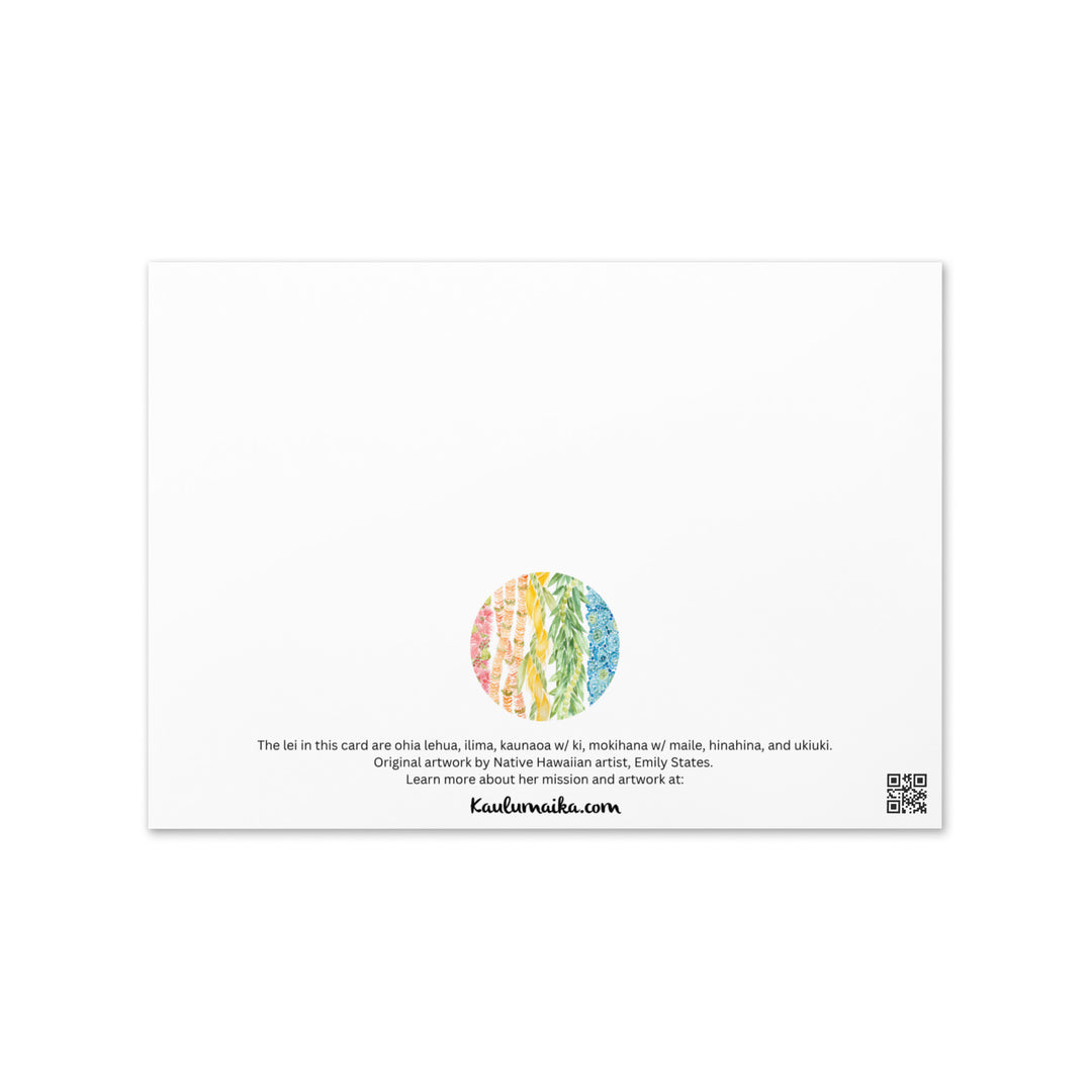 Lei Anuenue Greeting Card