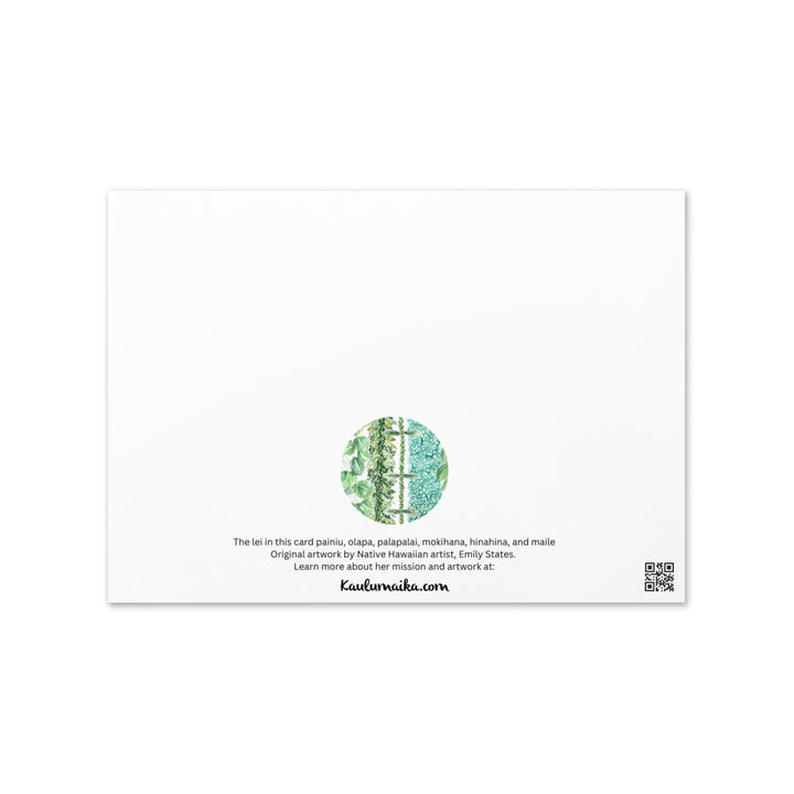 Lei Omaomao Greeting Card