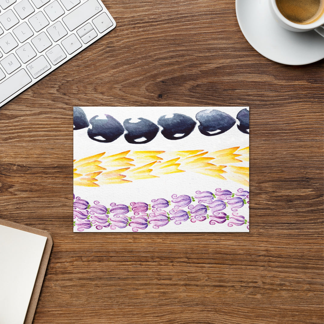 Kukui, Hala, & Pua Kalaunu Lei Greeting Card