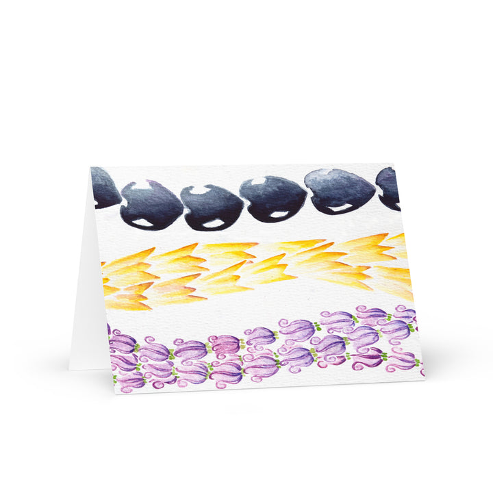 Kukui, Hala, & Pua Kalaunu Lei Greeting Card