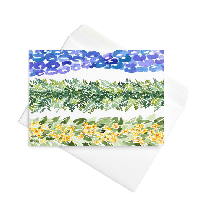 Ukiuki, Palapalai, & Nehe Lei Greeting Card