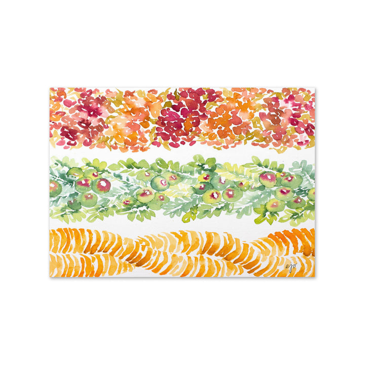 Aalii, Ulei, & Ilima Lei Greeting Card