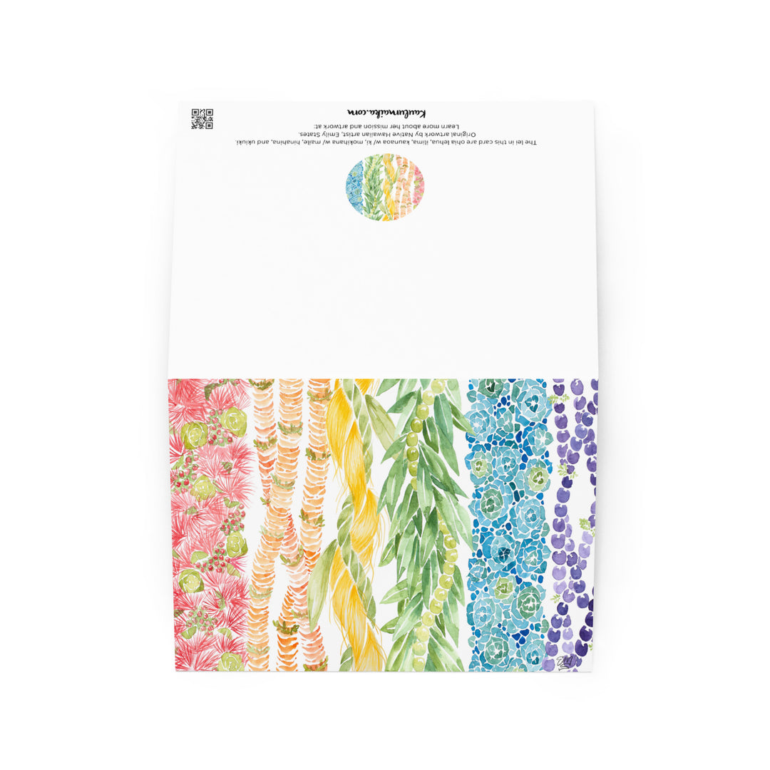 Lei Anuenue Greeting Card