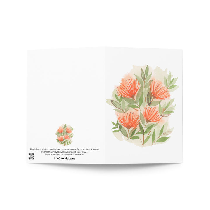 Ohia Lehua Greeting Card