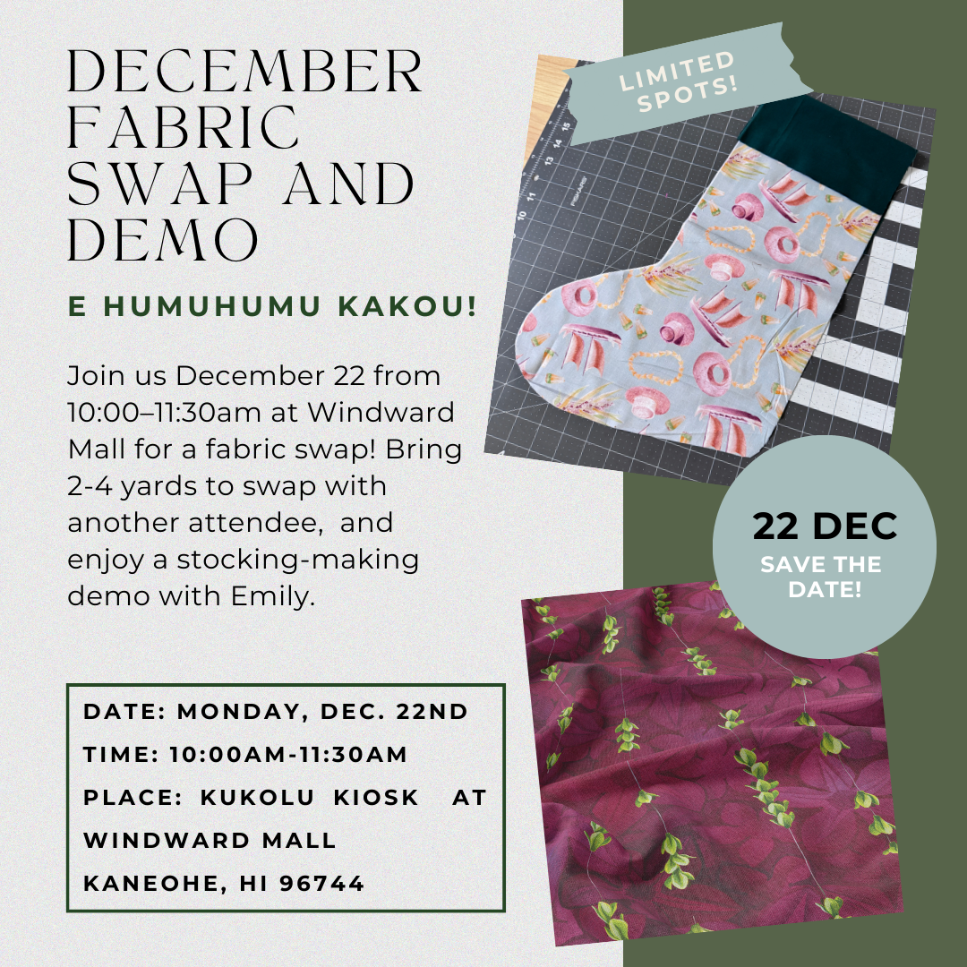 December Fabric Swap and Demo