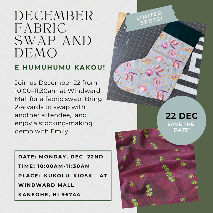 December Fabric Swap and Demo