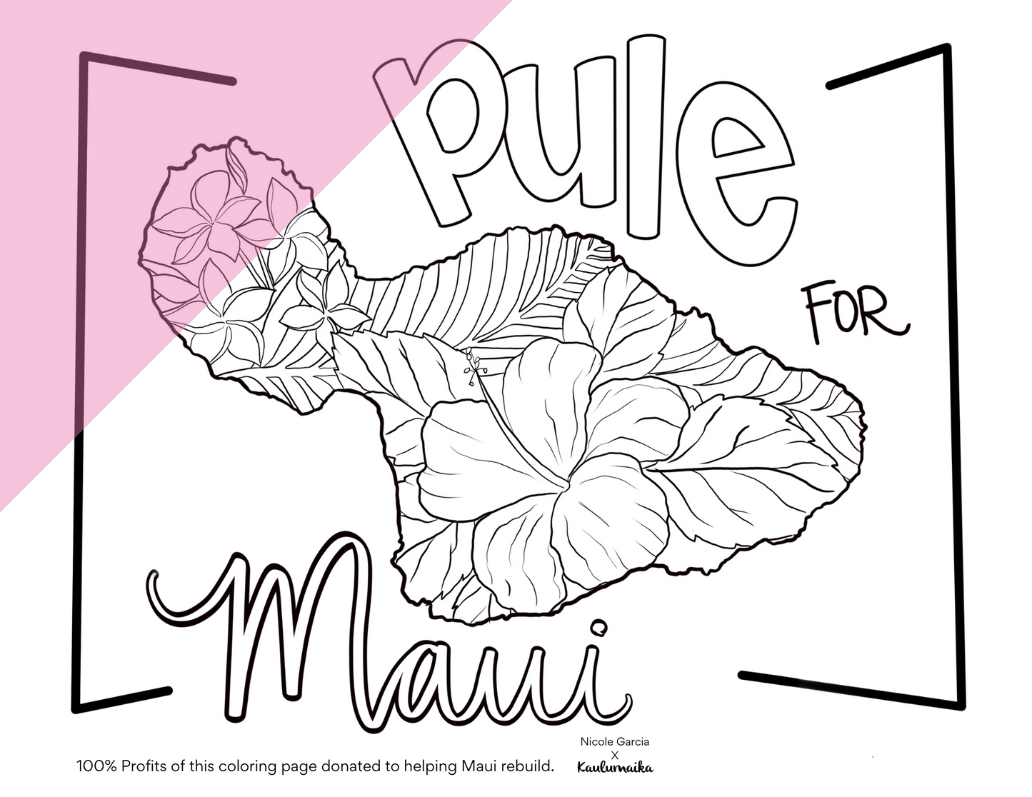 Aloha for Maui Coloring Pages