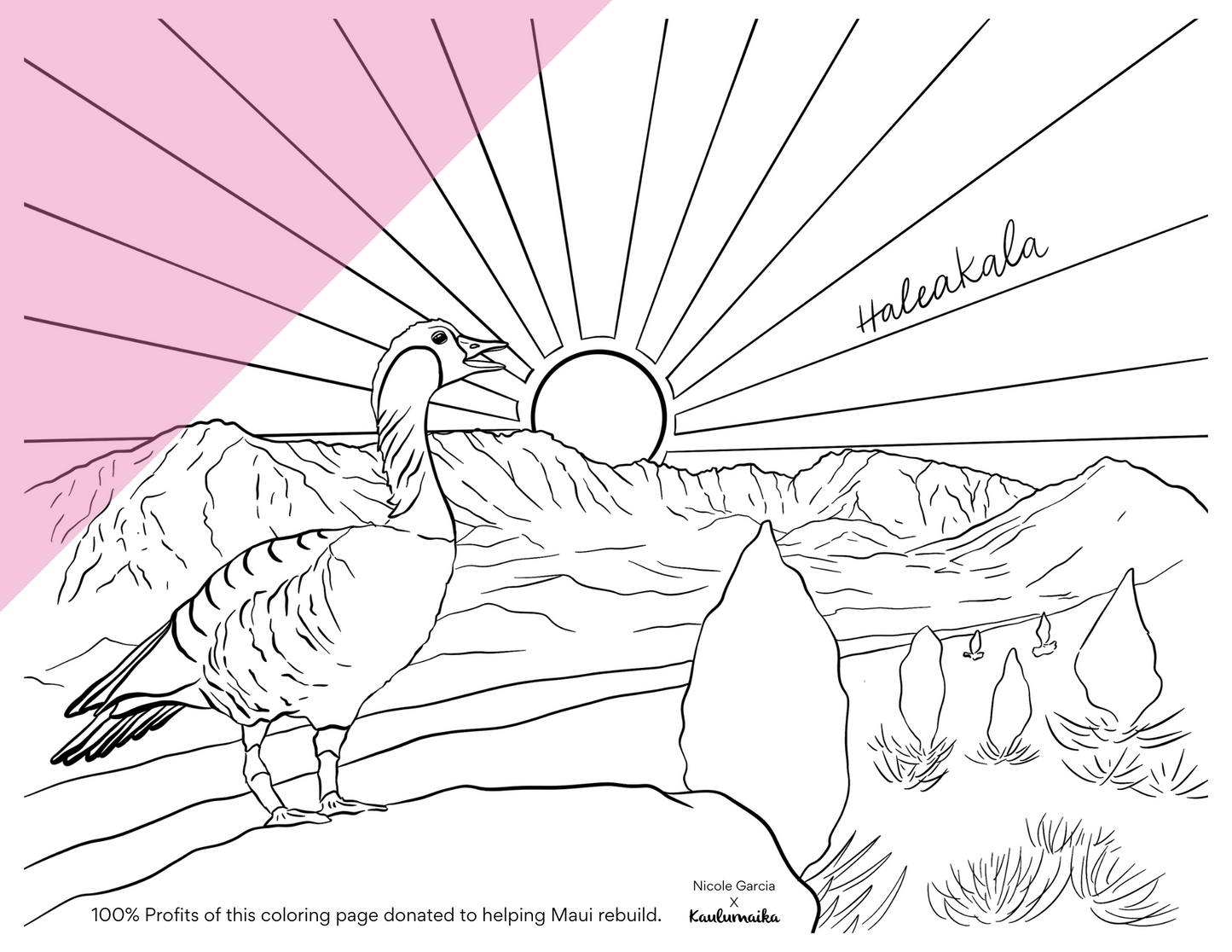 Aloha for Maui Coloring Pages