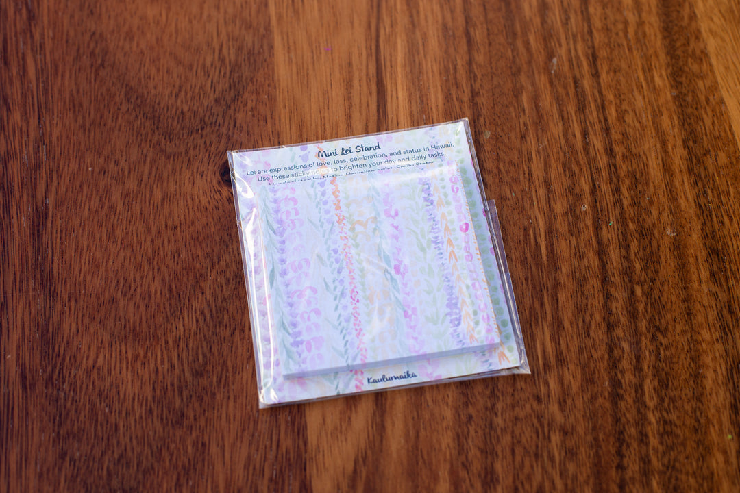 Loose Lei Stand Sticky Notes