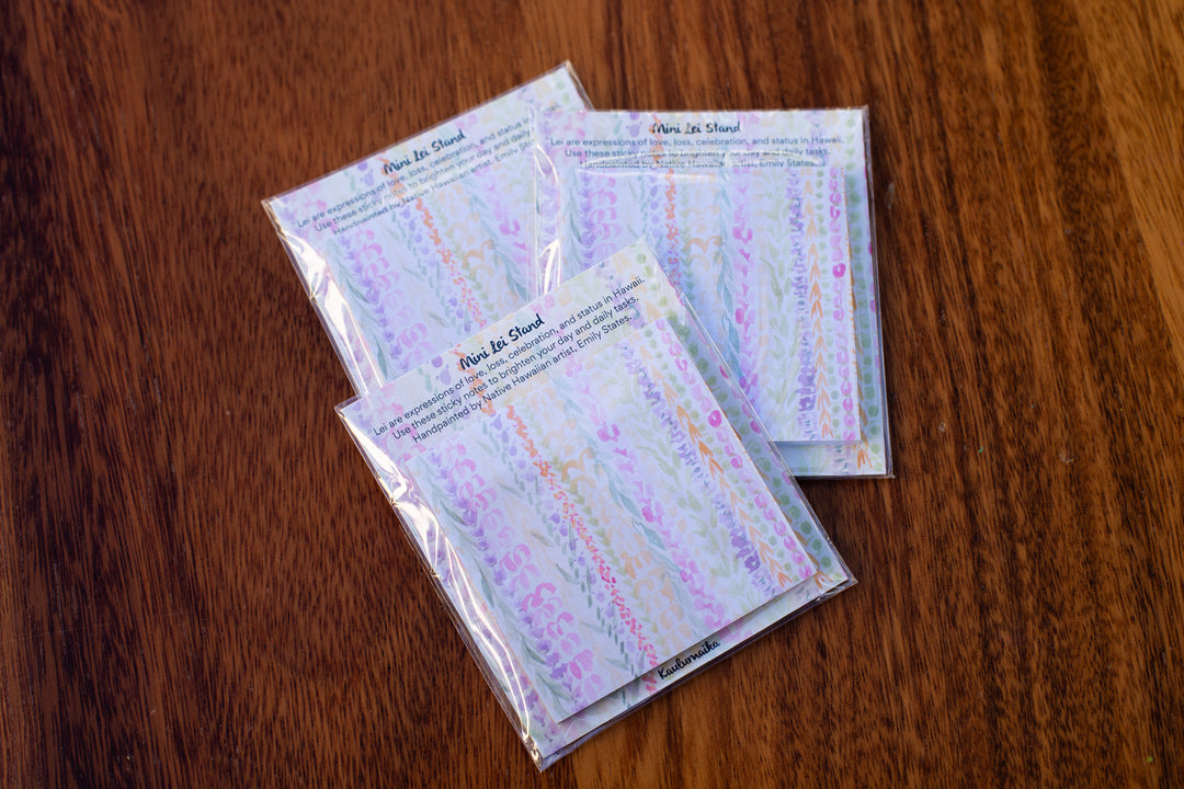 Loose Lei Stand Sticky Notes