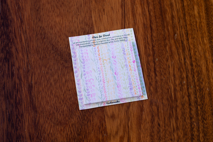 Loose Lei Stand Sticky Notes