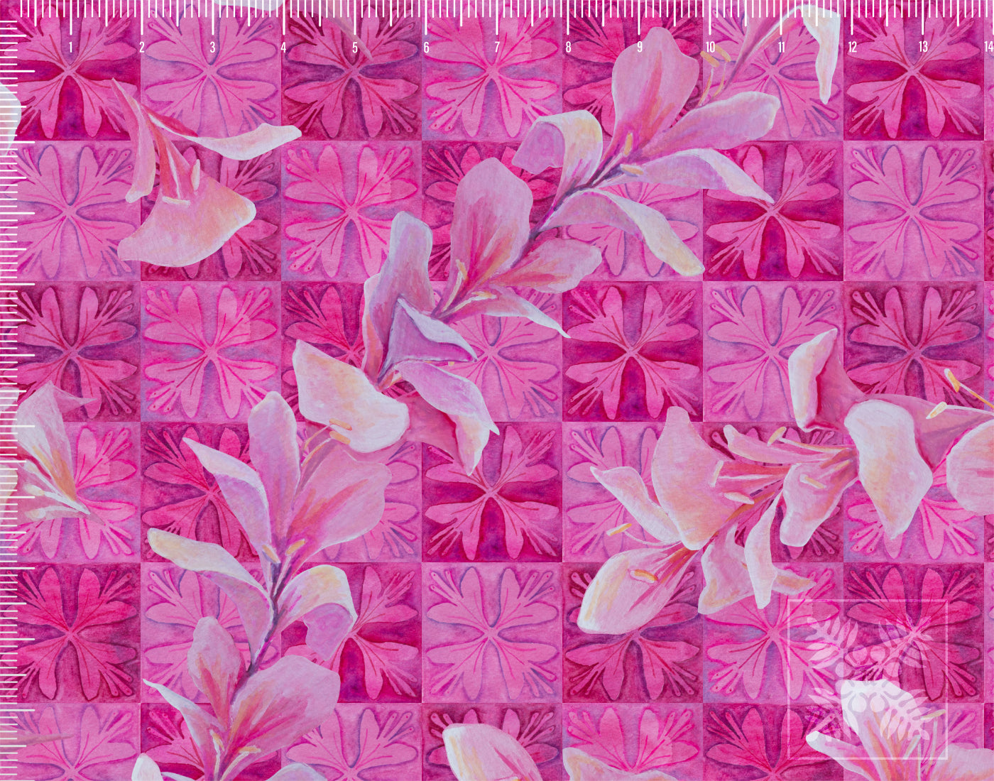 Quilted Lei Awapuhi Fabric