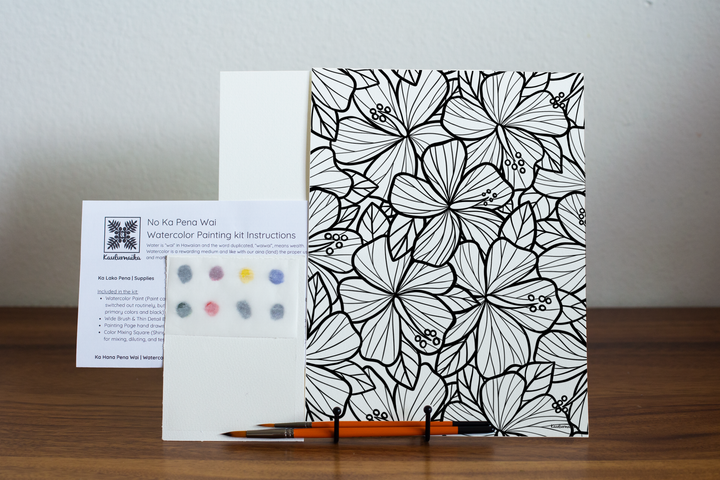 Pua Aloalo Watercolor Painting Kit