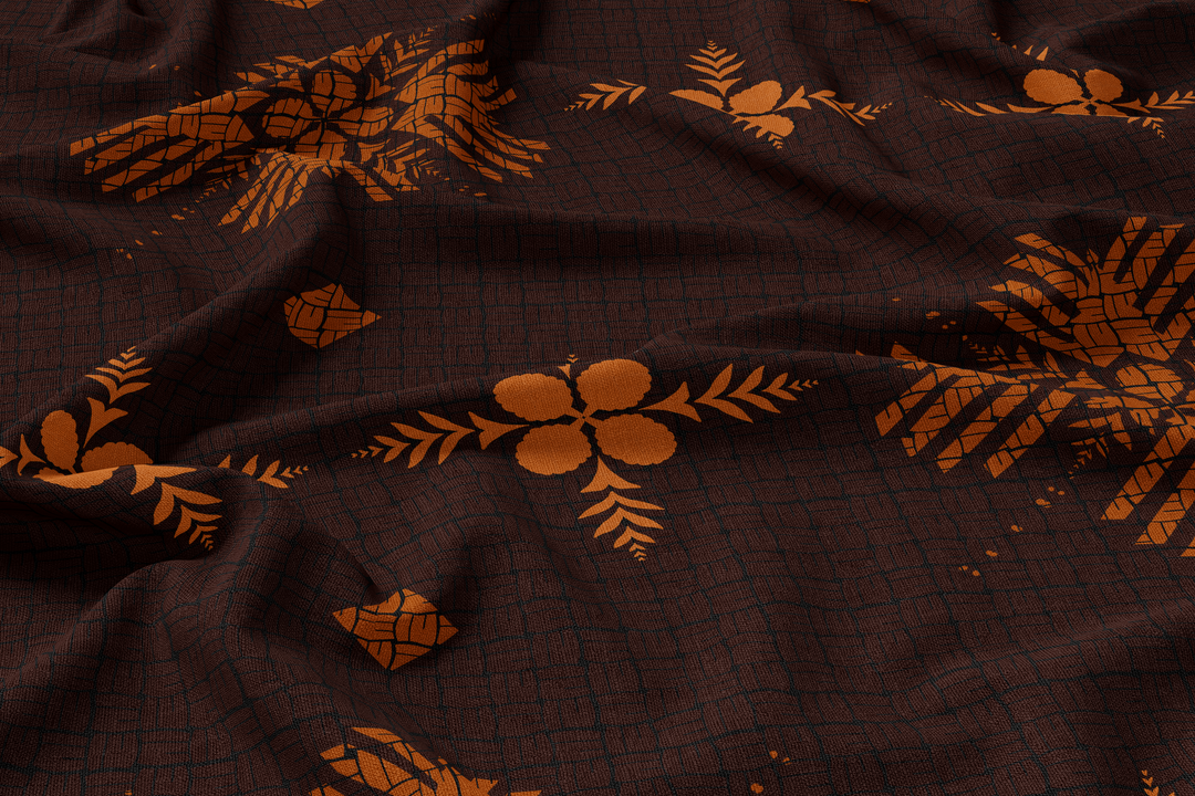 **PREORDERS** Quilted Hala & Hinano Brown Fabric **PREORDERS**
