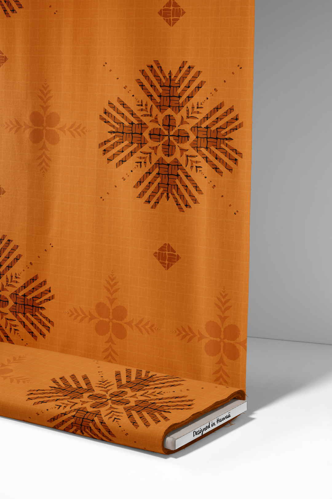 **PREORDERS** Quilted Hala & Hinano Rust Orange Fabric **PREORDERS**