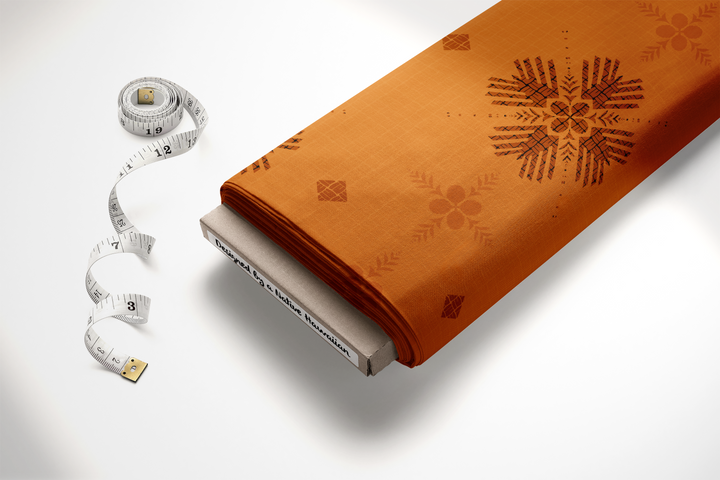**PREORDERS** Quilted Hala & Hinano Rust Orange Fabric **PREORDERS**
