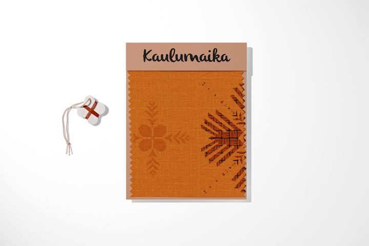 **PREORDERS** Quilted Hala & Hinano Rust Orange Fabric **PREORDERS**