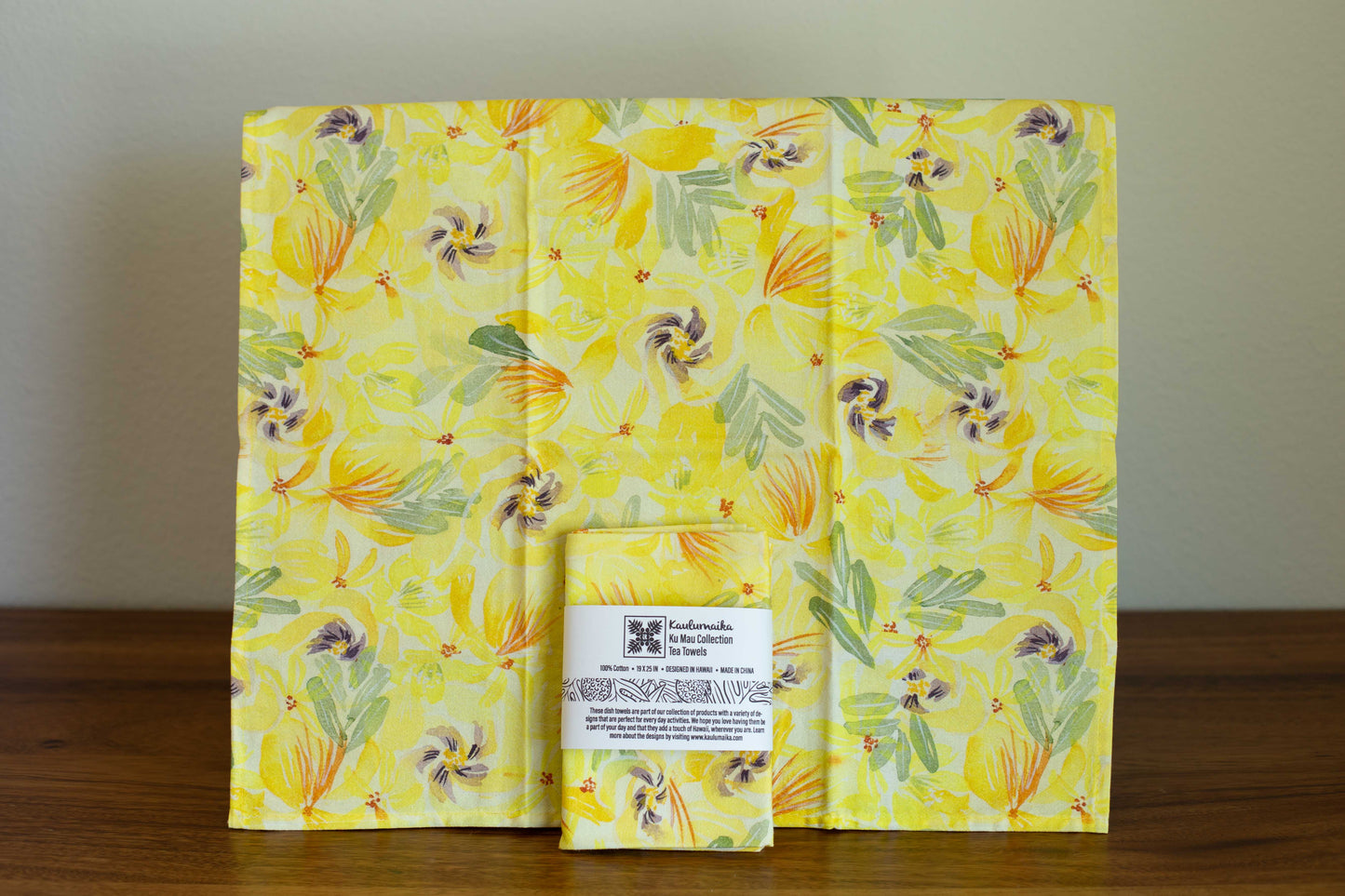 Native Hawaiian Plants - Melemele (Yellow)Tea Towels